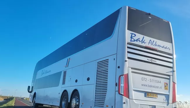 Een dubbeldekker bus huren bij Bak Reizen Alkmaar